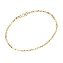 Armband SMART JEWEL "mit facettierten Kugeln, Silber 925", gold, Armbänder, Damen, 19cm, Silber 925 (Sterlingsilber)