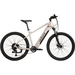 E-Bike ADORE "GV-650" Gr. 48, silber (brushed silber matt), E-Bikes, 48cm, 27,5 Zoll (69,85cm), Pedelec, Elektrofahrrad für Damen u. Herren, MTB