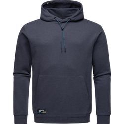 Kapuzenpullover RAGWEAR "Arrwen" Gr. S (48), blau (navy) Herren Pullover Gemütlicher Hoodie mit verstellbarer Kapuze