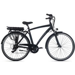 E-Bike ADORE "Versailles" Gr. 53, schwarz (schwarz, blau), E-Bikes, 54cm, 28 Zoll (71,12cm), Pedelec, Elektrofahrrad für Herren