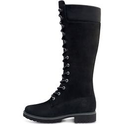 Schnürstiefel TIMBERLAND "Women's Premium 14in WP B" Gr. 37,5, schwarz (schwarz, nubuck), Damen, Leder, Schuhe, Winterschuhe, Winterstiefel, Winterboots, Schnürboots, wasserdicht