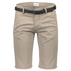 Chinoshorts LINDBERGH "Lindbergh Chino-Shorts", Herren, Gr. L, beige (dk sand), Oberstoff: 98% Baumwolle, 2% Elasthan, slim fit, Hosen