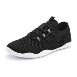 Sneaker LASCANA Gr. 36, schwarz, Damen, Obermaterial: 100% Textilmaterial. Futter: 100% Textilmaterial. Decksohle: 100% Textilmaterial. Laufsohle: 100% Synthetik, unifarben, Schuhe Halbschuh, Freizeitschuh, Slipper, Slip-On-Sneaker Unisex VEGAN