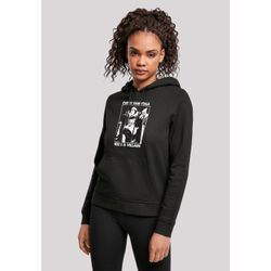 Kapuzenpullover F4NT4STIC "Disney Every Fairy Tale Needs A Villain", Damen, Gr. 4XL, schwarz, Obermaterial: 50% Baumwolle, 50% Polyester, casual, relaxed fit, Langarm, Pullover, Print