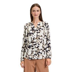 Schlupfbluse BETTY BARCLAY "Betty Barclay Schlupfbluse mit Stehkragen", Damen, Gr. 36, schwarz (schwarz, beige), Obermaterial: 100% Viskose., modisch, figurumspielend normal, Rundhals, Langarm, Blusen