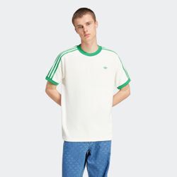 T-Shirt ADIDAS ORIGINALS "CALI TEE" Gr. XL, weiß (sanftes weiß), Herren, Obermaterial: 80% Baumwolle, 20% Polyester, Shirts