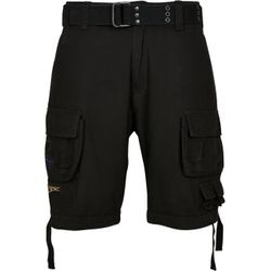 Cargoshorts BRANDIT "Brandit Herren Savage Vintage Cargo Shorts" Gr. 4XL, US-Größen, schwarz Herren Hosen