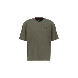 T-Shirt ALPHA INDUSTRIES "Alpha Industries Men - T-Shirts 3D Small Logo T", Herren, Gr. L, grün (schwarz olive), Obermaterial: 100% Baumwolle, Kurzarm, Shirts