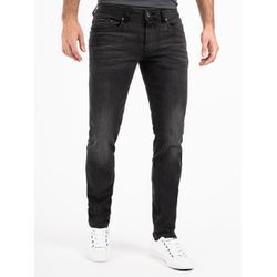 Slim-fit-Jeans PEAK TIME "Mailand" Gr. 36, Länge 32, grau (dunkelgrau), Herren, Obermaterial: 87% Baumwolle, 9% Polyester, 4% Elasthan, Jeans 5-Pocket-Jeans, Herren Jeans mit super hohem Stretch-Anteil