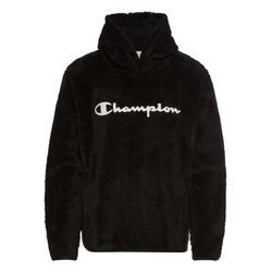 Kapuzensweatshirt CHAMPION "Hooded Top" Gr. S (44/46), schwarz (nbk, nbk), Herren, Obermaterial: 60% Polyester, 40% Baumwolle, Sweatshirts