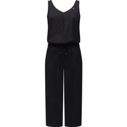 Jumpsuit RAGWEAR "Suky" Gr. XL (42), Normalgrößen, blau (schwarz) Damen Overalls schicker, langer Overall mit Tunnelzug