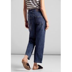 Comfort-fit-Jeans STREET ONE Gr. 34, Länge 28, blau (authentic indigo wash) Damen Jeans 5-Pocket-Style