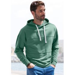 Hoodie H.I.S Gr. S (44/46), grün Herren Sweatshirts Langarm Sweater mit Kapuze, aus Baumwollmischung