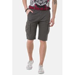 Jeansbermudas CIPO & BAXX "Bermuda Short" Gr. 29, Normalgrößen, grau Herren Jeans mit praktischen Beintaschen, CK265