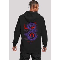 Kapuzenpullover F4NT4STIC "Dragon fire", Herren, Gr. L, schwarz, Obermaterial: 65% Baumwolle, 35% Polyester, casual, slim fit, Langarm, Pullover, Print