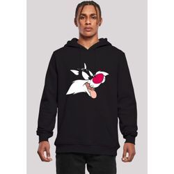 Sweatshirt F4NT4STIC "Hoodie 'Looney Tunes Sylvester'", Herren, Gr. 4XL, schwarz, Obermaterial: 65% Baumwolle, 35% Polyester, casual, slim fit, Langarm ohne Bündchen, Sweatshirts, Herren,Premium Merch,Slim-Fit,Kapuzenpullover,Bedruckt