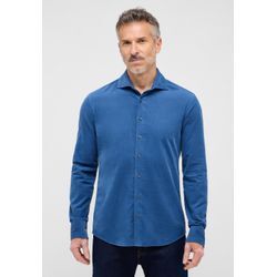 Langarmhemd ETERNA "SLIM FIT" Gr. 38, Normalgrößen, blau (rauchblau), Herren, 70% cotton, 30% Lyocell, Hemden