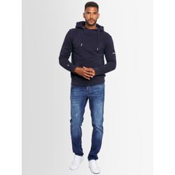 Kapuzenpullover ALESSANDRO SALVARINI "ASCalgarii" Gr. S (48), blau (navy) Herren Pullover Hoodie Sweatshirt