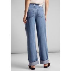 Comfort-fit-Jeans STREET ONE Gr. 25, Länge 30, blau (light blue washed) Damen Jeans High Waist