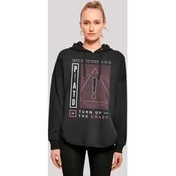 Kapuzenpullover F4NT4STIC "Panic At The Disco Turn Up Crazy" Gr. M, schwarz Damen Pullover Premium Qualität