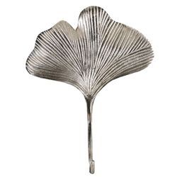 riess-ambiente Kleiderhaken 3er Set GINKGO - 30cm silber handmade Metall