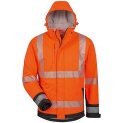 Warnschutz-Softshelljacke Lukas Gr. s orange/schwarz - Elysee