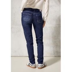 Slim-fit-Jeans CECIL Gr. 26, Länge 30, blau (dunkelblau used wash), Damen, 91% Baumwolle, 7% Polyester, 2% Elasthan , unifarben, Jeans, in dunkelblauer Waschung