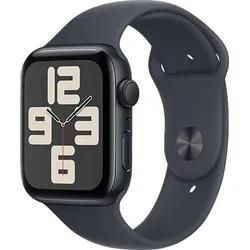 APPLE Watch SE (2024) GPS 44 mm Smartwatch Aluminium Fluorelastomer, 160 - 210 mm, Mitternacht