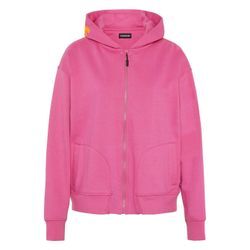 Chiemsee Sweatjacke Damen Baumwolle gemustert, pink