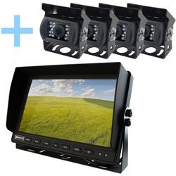 Rückfahrkamera-Kit mit 10,1" AHD-Monitor Yatek + 4 Rückfahrkameras 1080P für Parkplätze Yatek