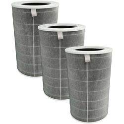 3x Aktivkohlefilter kompatibel mit Xiaomi Smart Air Purifier 4 Pro Luftreiniger - Luftfilter Grau Weiß - Vhbw