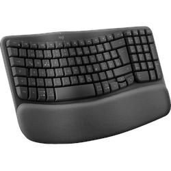 LOGITECH Wave Keys ergonomisch, Bluetooth, Tastatur, Sonstiges, kabellos, Graphite