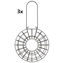 3er Set Meisenknödelhalter ø 24 × 8 cm zum Aufhängen von Trixie 55622