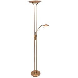 Steinhauer - Stehlampe Deckenfluter dimmbar bronze Glas led Leseleuchte verstellbar h 180 cm