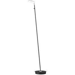 Fischer&honsel - Stehleuchte Standlampe Wohnzimmerlampe led Dimmbar Schwarz h 135 cm cct