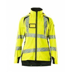 Hard Shell Jacke, Damen, leichtem Futter Jacke Gr. xl, hi-vis gelb/schwarz - Mascot