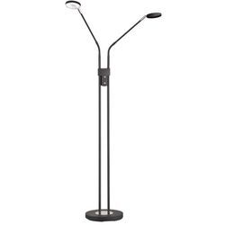 Stehleuchte Wohnzimmerlampe led Standlampe Dimmbar 2-Flammig h 150 cm Schwarz