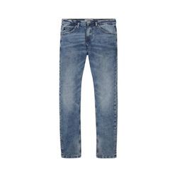 TOM TAILOR DENIM Herren TTPIERS Slim Jeans, blau, Logo Print, Gr. 36/32