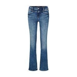 TOM TAILOR Damen Alexa Straight Jeans mit Stretch, blau, Gr. 28/32