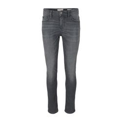 TOM TAILOR DENIM Herren Slim Piers Jeans mit Bio-Baumwolle, grau, Gr. 32/36