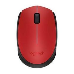 Logitech M171 Maus kabellos schwarz, rot