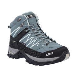 Wanderschuh CMP "RIGEL MID WMN TREKKING SHOES WP", Gr. 36, grün (rauchmint), Leder, Textil, sportlich, Schuhe, wasserdicht