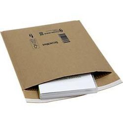 Versandtaschen SecureWave von MD Securepack®, Papierpolsterung, Haftklebung, 100 % FSC®-Recyclingpapier, Format A/0, 125 x 170 mm, 150 Stück