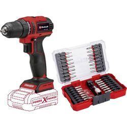 Einhell Power X-Change TE-CD 18/40 Li BL 2525945+2936799 Akku-Bohrschrauber 18 V Li-Ion inkl. 33-tlg. Bit-Set, ohne Akku, ohne Ladegerät