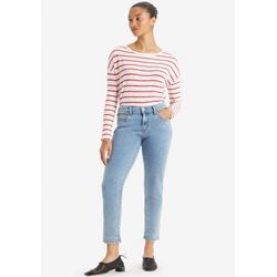 Boyfriend-Jeans LEVI'S "MID RISE BOYFRIEND", Damen, Gr. 29, Länge 30, blau (boat day), Denim/Jeans, Obermaterial: 80% Baumwolle, 19% Polyester, 1% Elasthan, casual, figurbetont, Jeans