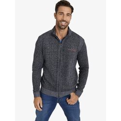 Jan Vanderstorm Strickjacke Herren Baumwolle, grau