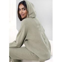 ELBSAND Hoodie 'ELBSANDPremium' grün Gr. 32/34 für Damen. Mit Logostickerei. Nachhaltig.