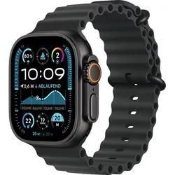 APPLE Watch Ultra 2 GPS + Cellular 49 mm Ocean Armband Schwarz 2024 Smartwatch Titangehäuse, 130 - 200 mm,