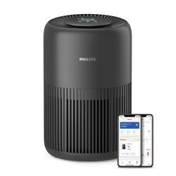 Luftreiniger PHILIPS "AC0951/13 PureProtect Mini 900 Series, Luftreinigungsrate 250 m³/h", grau (dunkelgrau), B:24cm H:23,8cm T:36,4cm, Luftreiniger, 3-Schichten-HEPA-Filtersystem, leise