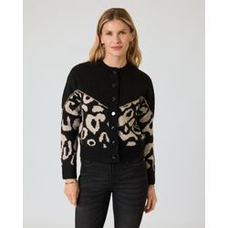 Cardigan mit Leo-Jacquard